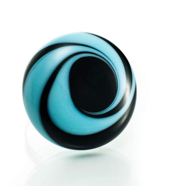 Prsten Svijetlo plava spirala